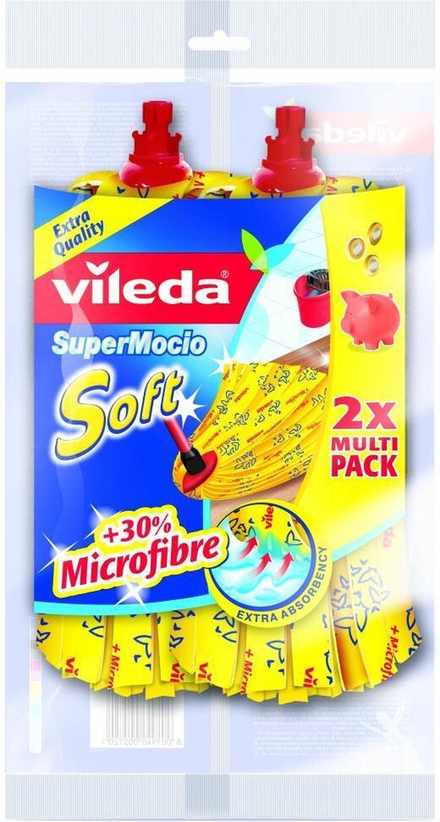Vileda SuperMocio Soft Navulling - 3 x 2 stuks - Voordeelverpakking