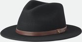 Brixton Hoed MESSER FEDORA Zwart - Maat L Unisex