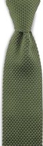 We Love Ties - Stropdas gebreid mosgroen - polyester