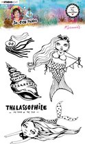 Clear stamp A5 MermaidsÂ - So-Fish-Ticated nr. 14