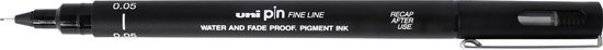 Uni Pin Fine Liner - 0.05mm zwarte schetspen