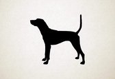 Treeing Tennessee Brindle - Silhouette hond - L - 75x82cm - Zwart - wanddecoratie