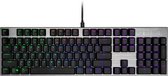Cooler Master SK652 Mechanical Gaming Keyboard - Black Edition TTC Low Profile Red - US Qwerty
