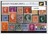 Koningin Wilhelmina 1898-1948 - Typisch Nederlands postzegel pakket & souvenir. Collectie met verschillende postzegels van Koningin Wilhelmina – kan als ansichtkaart in een A6 envelop - authentiek cadeau - kado - kaart - koningshuis - koningin