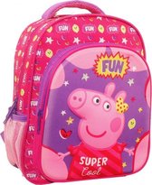 rugzak Peppa Pig junior 27 x 31 cm polyester roze