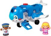 speelgoedvliegtuig Little People 35 x 20 cm blauw