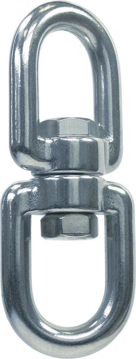 RVS - Dubbele oogwartel - 6 mm