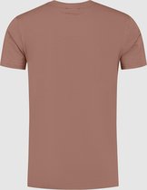 Purewhite -  Heren Slim Fit    T-shirt  - Bruin - Maat S