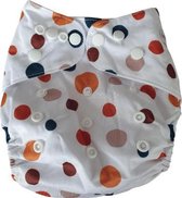 Wasbare luier Bababoe  / Pocket luier Fleece - met bamboe inlegger/ Stip