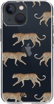 Casetastic Apple iPhone 13 mini Hoesje - Softcover Hoesje met Design - Hunting Leopard Print