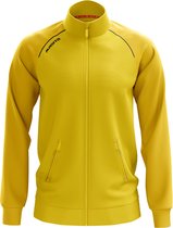 Masita | Trainingsjack Heren - Supreme trainingsvest - Comfortabel Sportvest - Zakken met Rits - Houdt warm - Voelt Licht aan - YELLOW - 164
