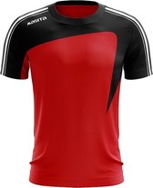 Masita | Sportshirt Forza - Licht Elastisch Polyester - Ademend Vochtregulerend - RED/BLACK - 116