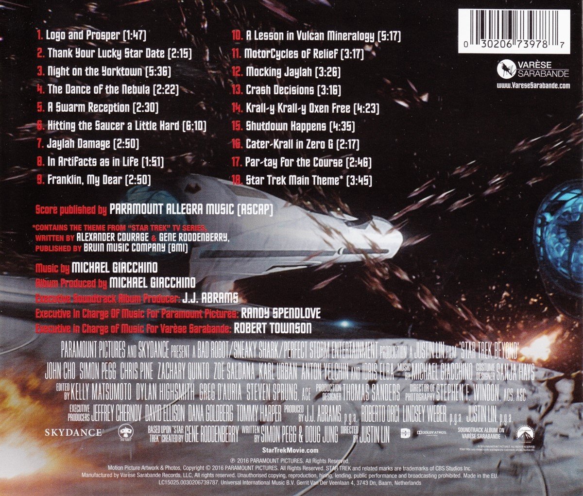 Star Trek Beyond Soundtrack (Ost), Original Soundtra | CD (album) | Musique  | bol.com