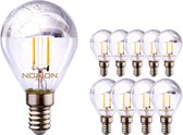 Voordeelpak 10x Noxion Lucent Filament LED Lustre Zilver Spiegel P45 E14