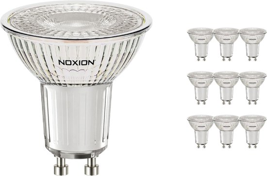Voordeelpak 10x Noxion LED Spot GU10 PAR16 36D - Wit | - Vervangt