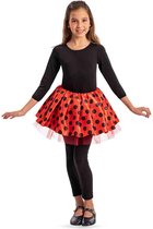 Carnival Toys Rok Polkadot Meisjes Textiel Rood/zwart One-size