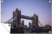 Tuindecoratie Londen - Tower Bridge - Brug - 60x40 cm - Tuinposter - Tuindoek - Buitenposter