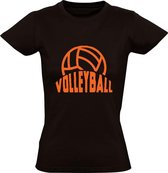 Volleybal Dames t-shirt |  Zwart