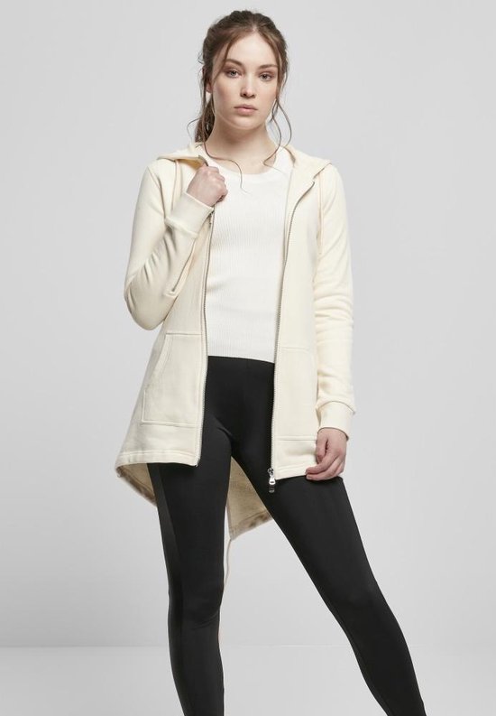 Urban Classics - Sweat Parka Vest met rits - XS - Creme