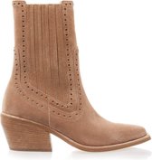 VIA VAI Eveline Cass Chelsea boots dames - Enkellaarsjes dames - Beige - Maat 36