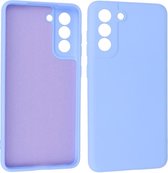 Hoesje Geschikt voor de Samsung Galaxy S21 FE - Fashion Color Backcover Telefoonhoesje - Paars