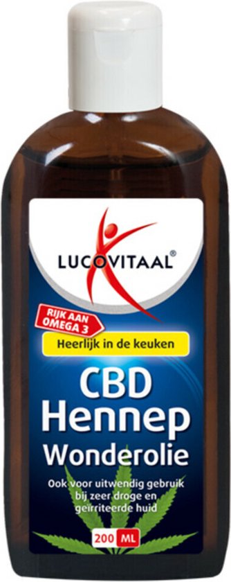 Lucovitaal Hennep CBD Huidwonder Olie - 200 ml