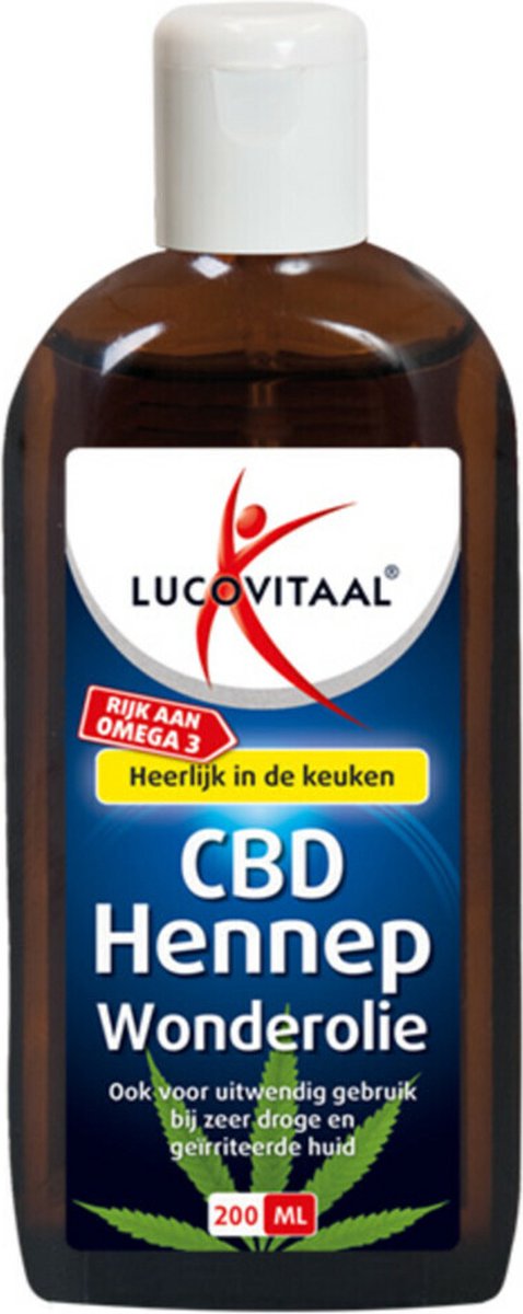 Goedkoopste Lucovitaal Hennep CBD Huidwonder Olie - 200 ml