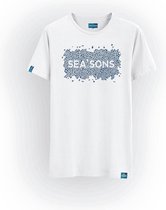 SEA'SONS - T-Shirt unisex - Kleurveranderend - Blauw-Groen - Maat XL