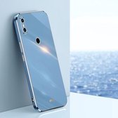 Voor Geschikt voor Xiaomi Mi 8 XINLI Rechte 6D Plating Gold Edge TPU Schokbestendige Case (Celestial Blue)