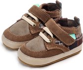 Bruine schoenen - Kunstleer - Maat 21 - Zachte zool - 12 tot 18 maanden