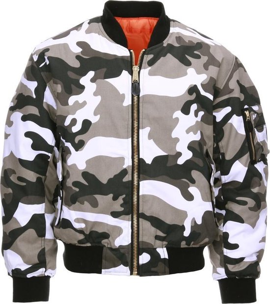 Fostex Garments - MA-I flight jacket camouflage (kleur: Urban / maat: S)