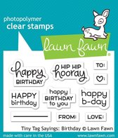 Tiny Tag Sayings: Birthday Clear Stamps (LF1421)