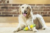 Busy Buddy Corn - Kauwspeelgoed voor honden - Voor een gezond gebit - Vulbaar met rawhide traktatie ringen - Verkrijgbaar in 2 maten - Corn M/L