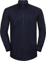 Russell Collectie Heren Lange Mouw Easy Care Oxford Shirt (Heldere marine)