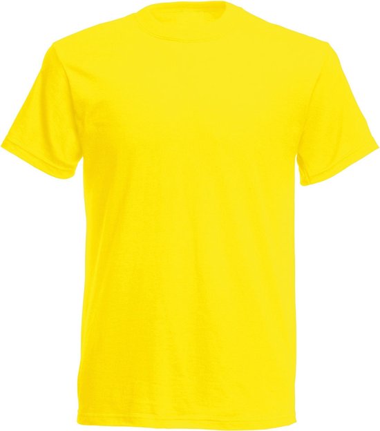 Fruit Of The Loom Heren Screen Stars Origineel Vol Cut T-shirt met korte mouwen (Geel)