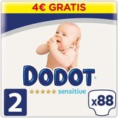 Wegwerpluiers Sensitive Dodot Maat 2 (88 uds)