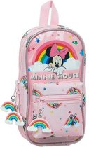 Etui Minnie Mouse Rainbow Roze