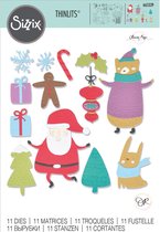 Sizzix Thinlits Snijmal Set - Doodle Christmas - 1s