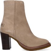 Shabbies 183020259 Enkellaarsjes - Enkelboots met rits - Dames - Taupe - Maat 40