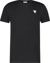 Purewhite -  Heren Slim Fit    T-shirt  - Zwart - Maat M