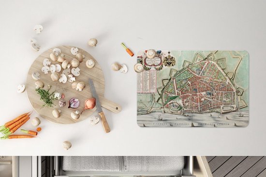 Set de table - Carte - Nederland - Vintage - 45x30 cm - 6 pièces