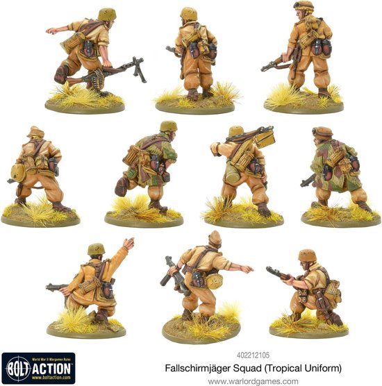 Thumbnail van een extra afbeelding van het spel Fallschirmjager squad (tropical Uniform)