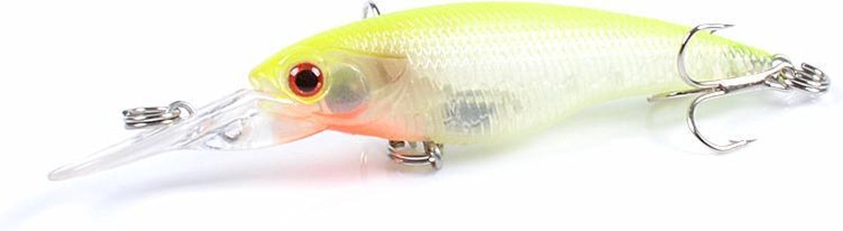 Kunstaas Roofvis - White Yellow - 8,5cm - Snoek - Baars - Snoekbaars - Hengelsport