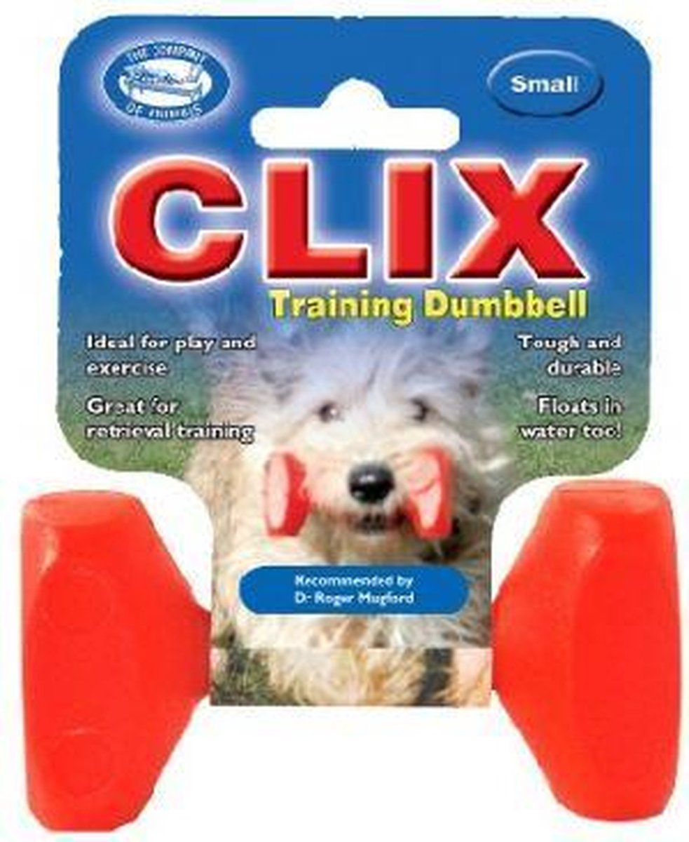 Clix Trainen & africhten Dumbbell large rood | bol.com
