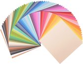 Vaessen Creative Florence Cardstock, Stevig Kaartpapier 216g, 15 x 15 cm - Verschillende kleuren