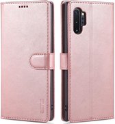 Voor Samsung Galaxy Note10 + AZNS Huid Voelen Kalf Textuur Horizontale Flip Lederen Case met Kaartsleuven & Houder & Portemonnee (Rose Goud)