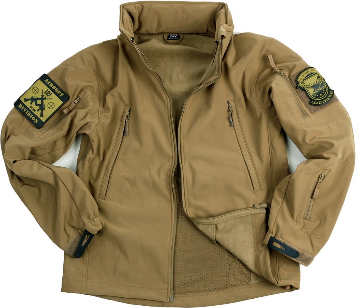 101inc Softshell jack tactical khaki