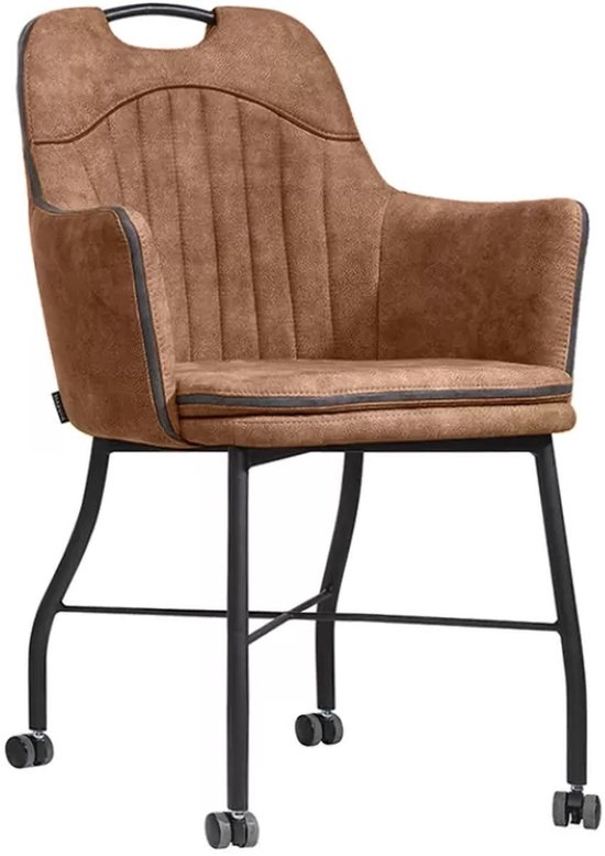 Chaise Floria à roulettes, disponible en 4 couleurs