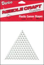 Darice - Plastic stramien 6.3x7.5cm x10 driehoek