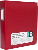 We R Makers Classic leather Album - 27.9x21.6cm Rood